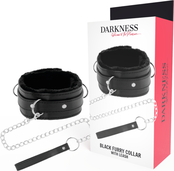 Collar de postura DARKNESS com correa de metal