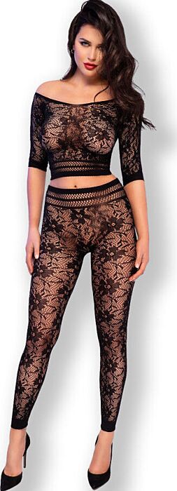 Conjunto Chilirose CR 4661 Top & Leggins Sem Costuras