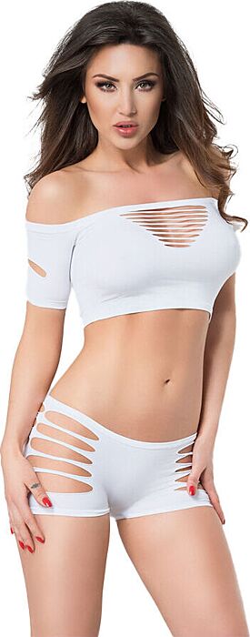 Conjunto Erótico Chilirose CR 3779 Branco Elegante Conjunto Erótico Chilirose CR 3779 Branco Elegante