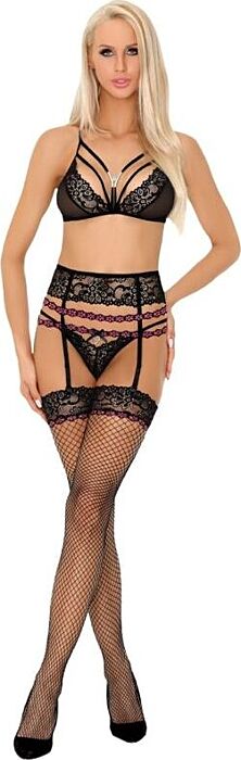 Conjunto com cinta-liga Livco Corsetti Snehana LC 90443