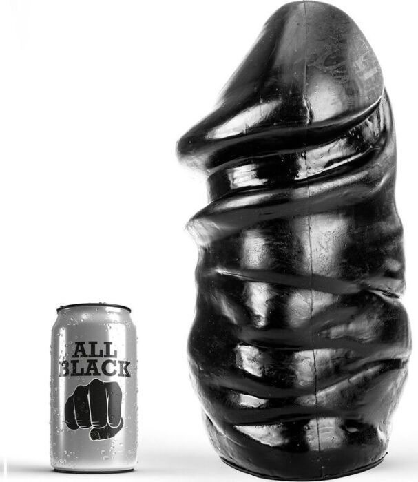 Consolador anal ALL BLACK 33 cm totalmente inserível Consolador anal ALL BLACK 33 cm totalmente inserível