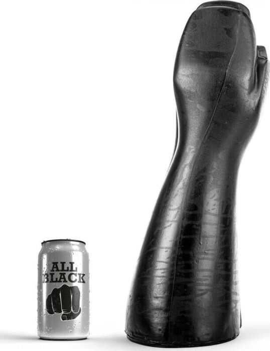 Dildo Fisting ALL BLACK 39 cm Mão e Braço