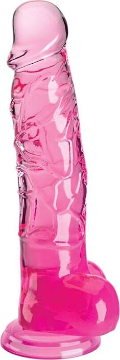 Pene Realístico King Cock 16.5cm Rosa com Testículos