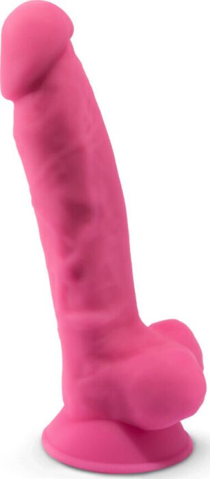 Consolo Realístico de Silicone Premium Silexpan - Modelo 1 - Rosa Fluorescente 17,5 cm