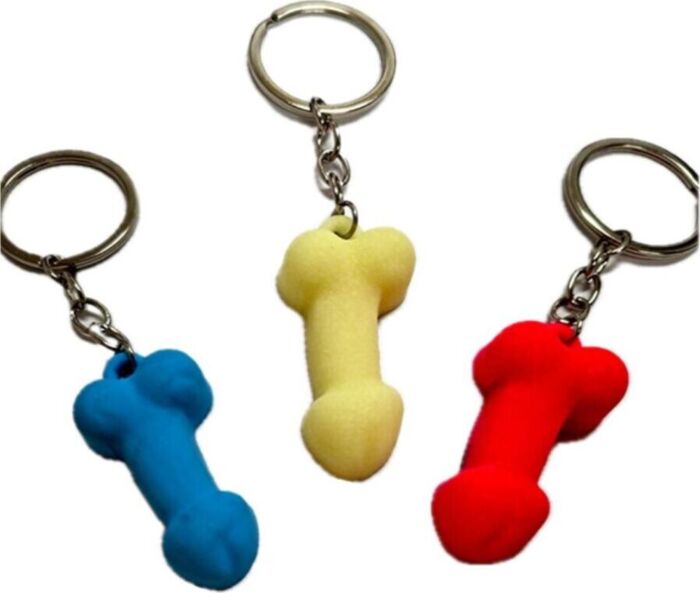 Llavero Pene Diablo Picante com Acabamento Fosforescente