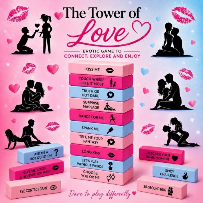 Jogo de Casal DIVERTY SEX Love Tower Game Jogo de Casal DIVERTY SEX Love Tower Game