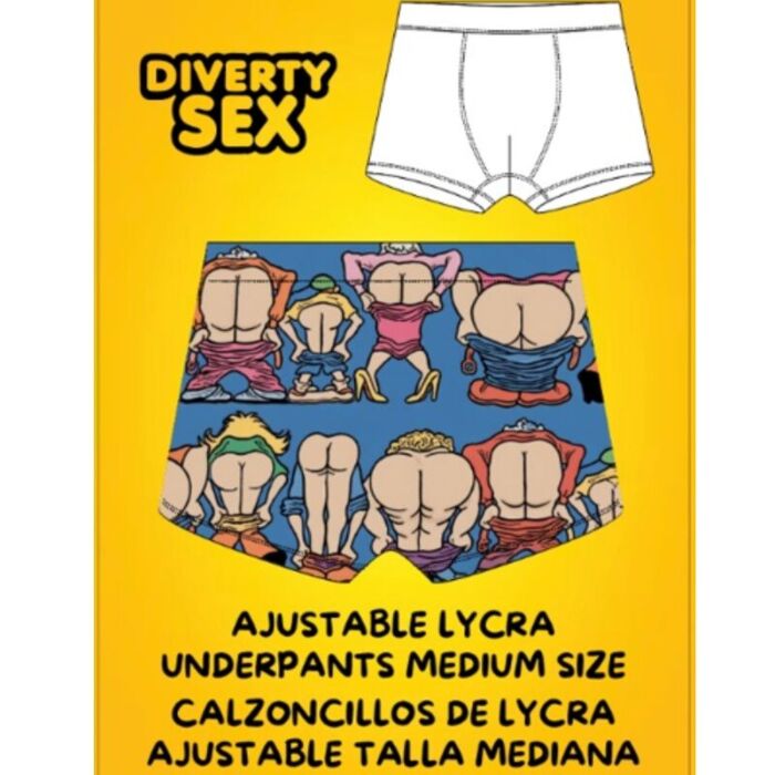 Boxers Diablo Picante Small Size Buttoocks com design divertido Boxers Diablo Picante Small Size Buttoocks com design divertido