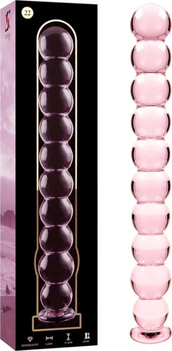 Dildo de Cristal Nebulosa Rosa Dildo de Cristal Nebulosa Rosa