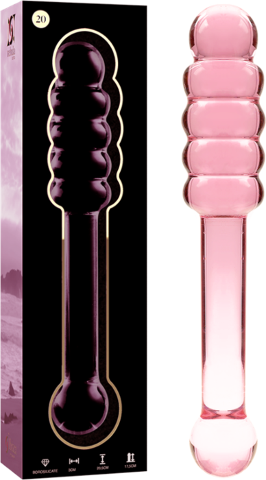 Dildo de Cristal Rosa Nebula 20 Dildo de Cristal Rosa Nebula 20