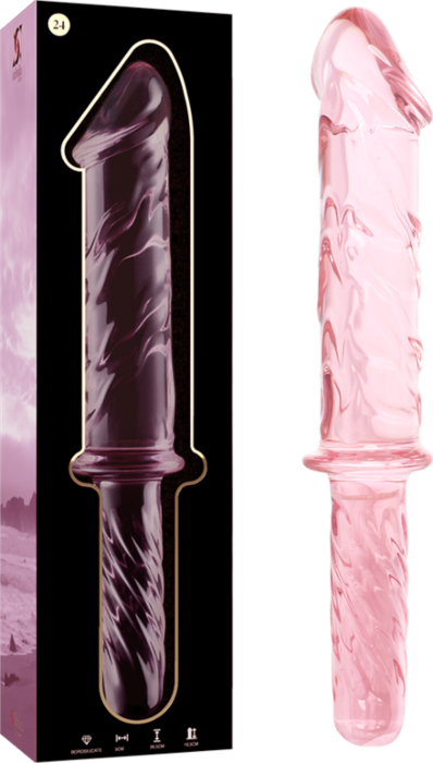 Dildo de Cristal Rosa Nebulosa Dildo de Cristal Rosa Nebulosa
