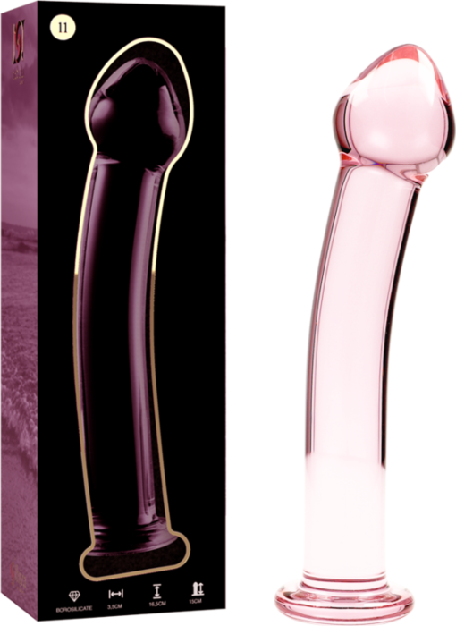 Dildo de Cristal Rosa Nebuloso Dildo de Cristal Rosa Nebuloso