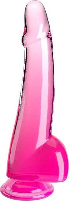Dildo King Cock 19 cm Rosa com Testículos Dildo King Cock 19 cm Rosa com Testículos