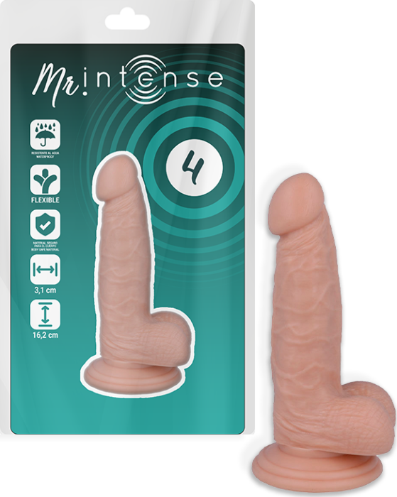 Dildo MR. INTENSE 16.2 cm com ventosa forte