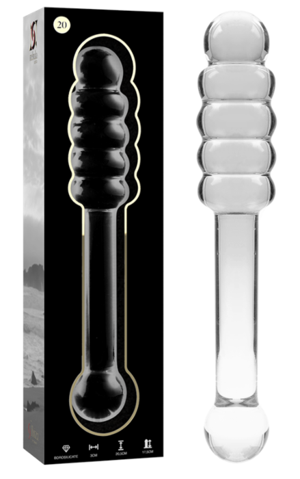 Dildo Nebula Series by Ibiza 20.5 cm em Cristal Borossilicato