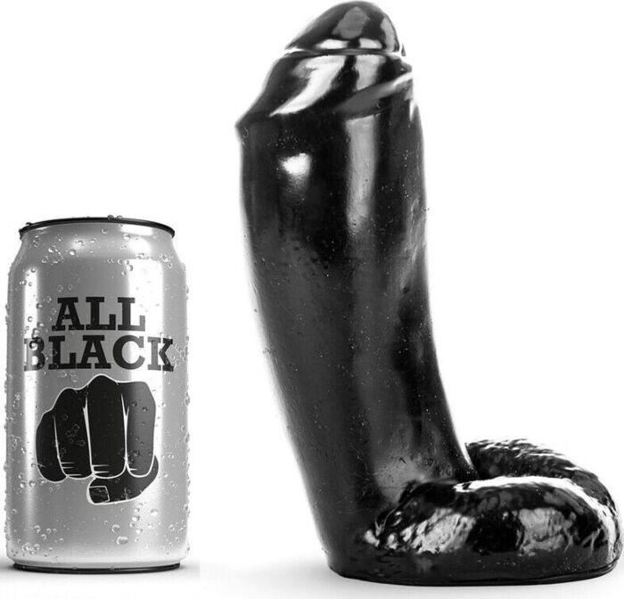 Dildo All Black 18 cm realístico