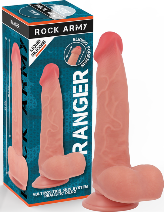 Dildo Rock Army Ranger Silicone Realista 22 cm Dildo Rock Army Ranger Silicone Realista 22 cm