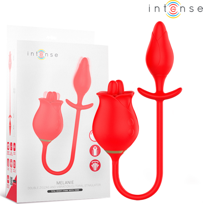 Doble Estimulador Intense Fun Melanie com Língua Doble Estimulador Intense Fun Melanie com Língua