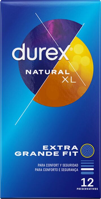Preservativos Naturais XL Durex 12 unid.