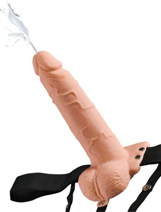 Extensor pene com arnês FETISH FANTASY Squirting 19 cm