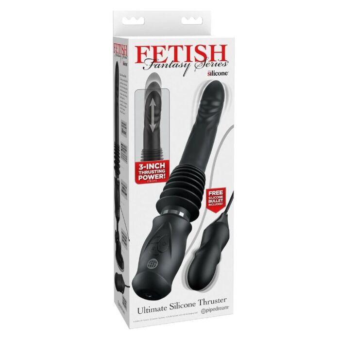 Vibrador FETISH FANTASY SERIES Ultimate Silicone Thruster com base de sucção Vibrador FETISH FANTASY SERIES Ultimate Silicone Thruster com base de sucção