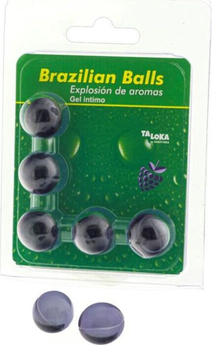 5 Bolas Brasileiras Explosão de Aromas Gel Íntimo - Frutas do Bosque | Massagem erótica e prazer intenso