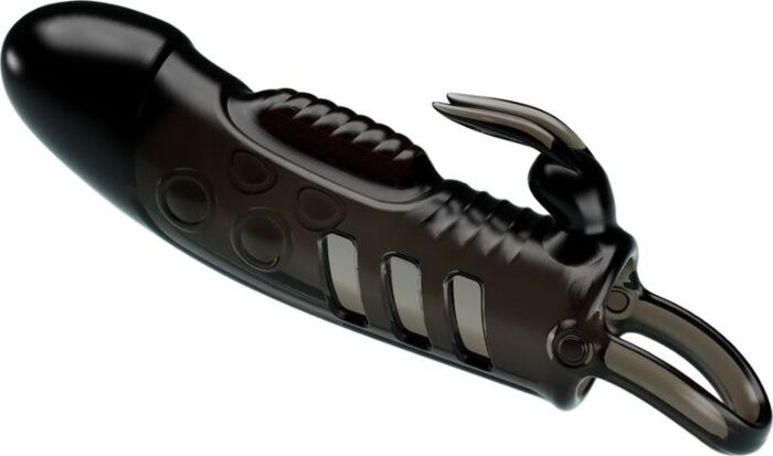 Pretty Love Sloane Capa de Pênis Rabbit Preto - Sex Shop