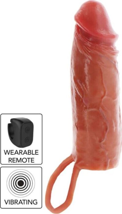 Funda Vibradora Get Real Caramelo 16cm Funda Vibradora Get Real Caramelo 16cm