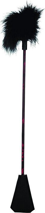 Fusta de piel con plumas Fusta de piel con plumas