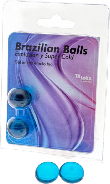 Explosão de aromas Brazilian Balls Gel excitante | Efeito frio e retardante Explosão de aromas Brazilian Balls Gel excitante | Efeito frio e retardante