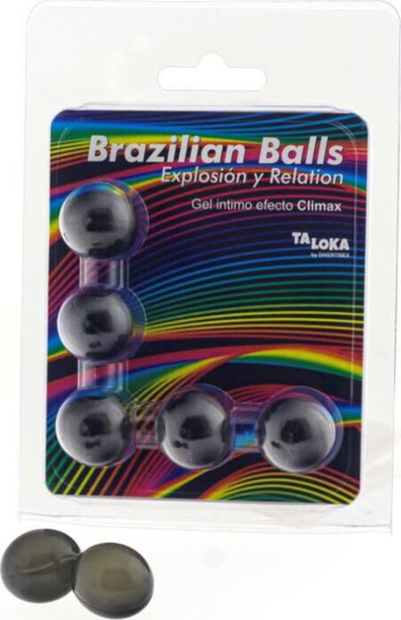 5 Bolas Brasileiras Explosão de Aromas Gel Excitante Efeito Clímax!