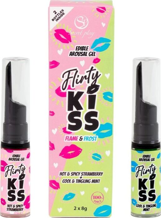 Géis Eróticos Secretplay Flirty Kiss Fresa & Menta