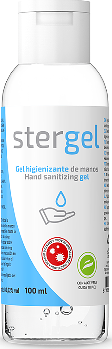 Stergel Gel Hidroalcohólico Aloe Vera 100ml - Desinfetante de Mãos