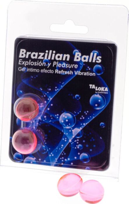 2 Bolas Brasileiras Excitante Efeito Refresh Vibração | Gel Estimulante - Massagens Eróticas 2 Bolas Brasileiras Excitante Efeito Refresh Vibração | Gel Estimulante - Massagens Eróticas