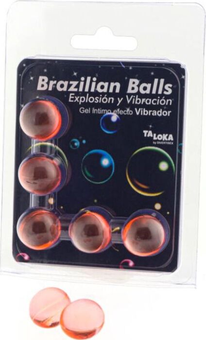 5 Bolas Brasileiras Explosão de Aromas Gel Excitante Efeito Vibração - Descubra o Prazer Intenso!