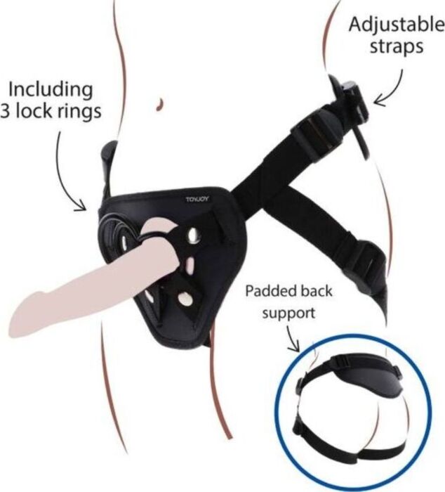 Get Real - Arnês Deluxe Strap-On Preto