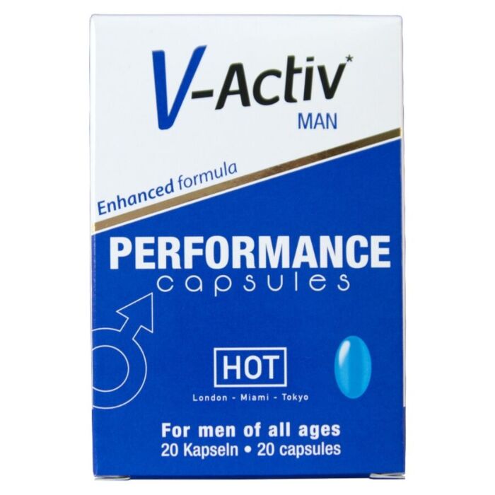 Cápsulas HOT V-ACTIV MAN para vitalidade masculina Cápsulas HOT V-ACTIV MAN para vitalidade masculina
