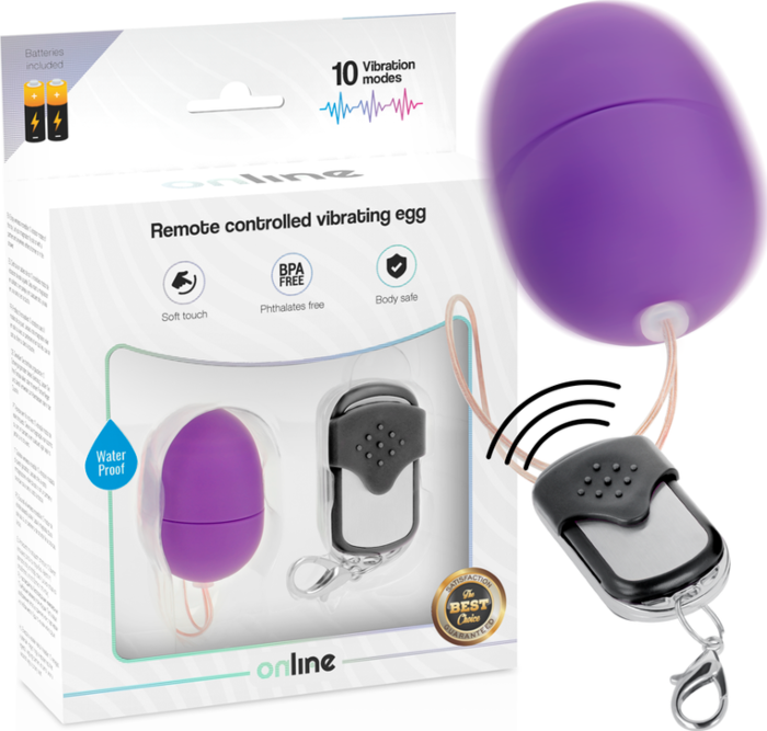 Ovo Vibratório Controlo Remoto Lilás Sensual