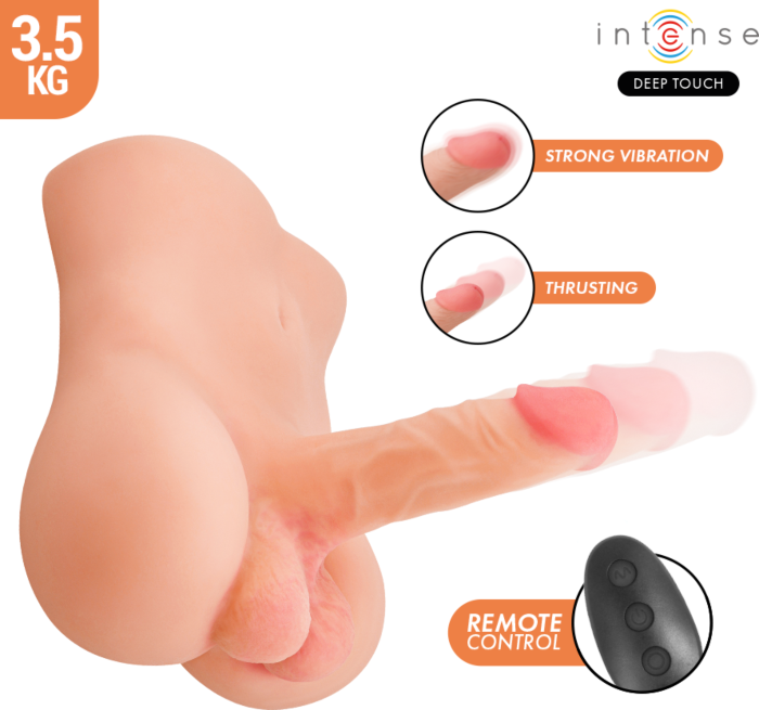 Vibrador Realístico Intense Bodies Damien com Controle Remoto