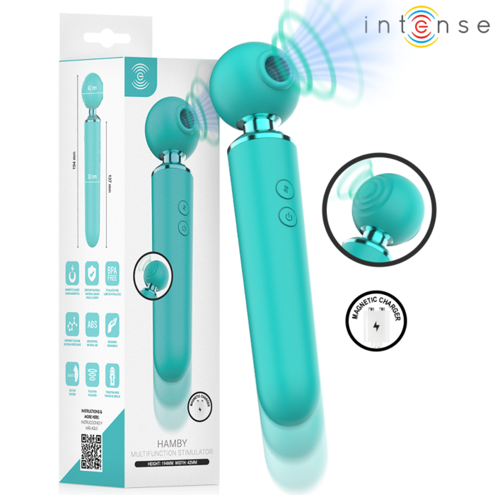 Vibrador INTENSE HIGH TECH Hamby com Sucção e Vibração Vibrador INTENSE HIGH TECH Hamby com Sucção e Vibração