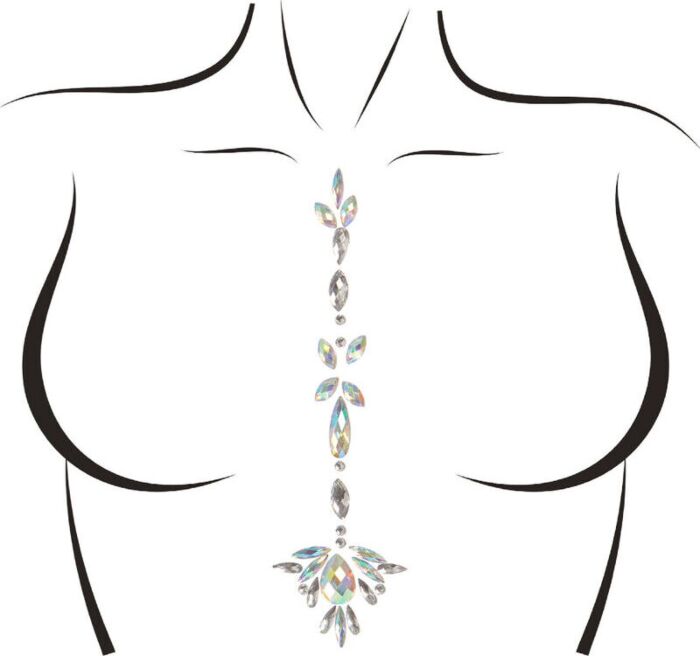 Joias corporais autoadesivas de jade