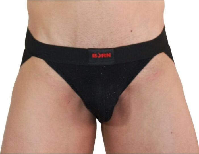 Jockstrap BURN 003 Preto Brilhante - Sensualidade Única