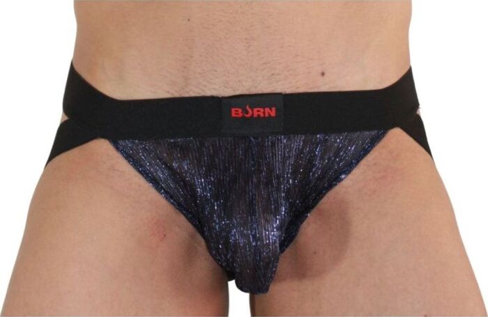Jockstrap BURN 006 Azul/Negro XL Sensualidade