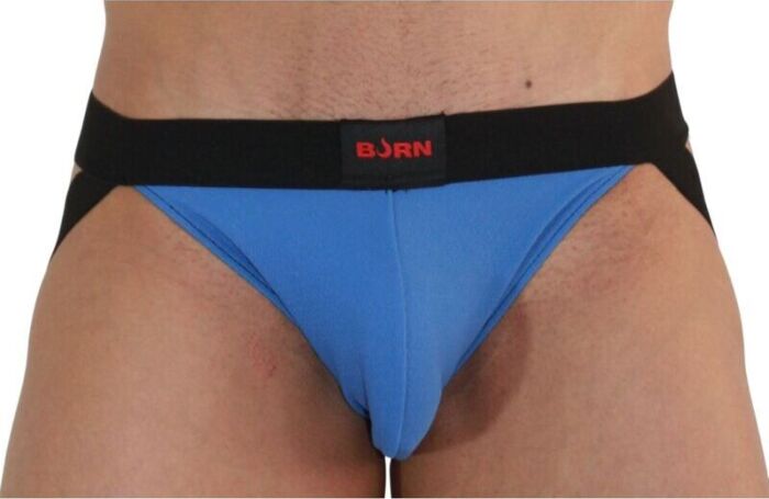 Jockstrap BURN 008 Azul/Negro Estilo Único Jockstrap BURN 008 Azul/Negro Estilo Único