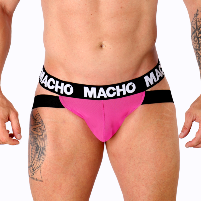 Jockstrap MACHO MX28FR Rosa Neon - Confort e Estilo