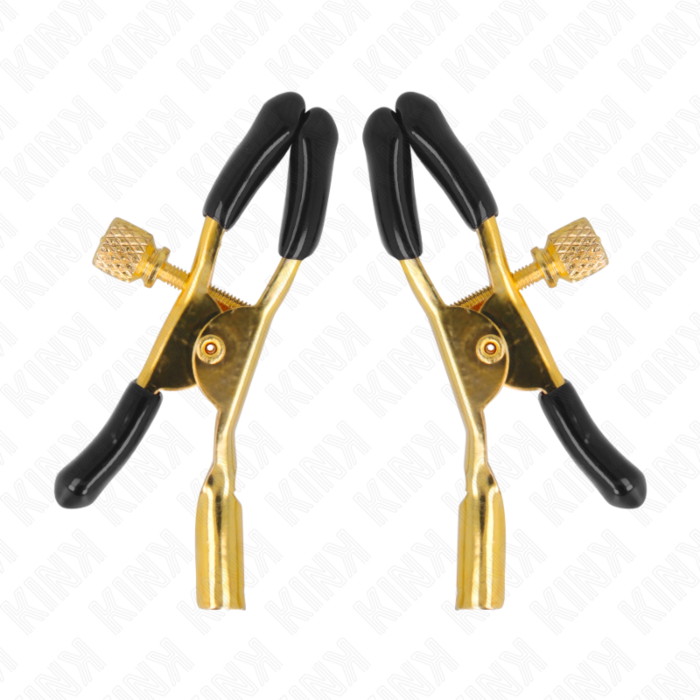 Pinças de Mamilos KINK - GOLD NIPPLE CLAMPS 6 CM Pinças de Mamilos KINK - GOLD NIPPLE CLAMPS 6 CM