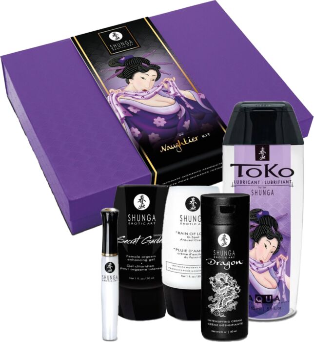 Kit erótico Shunga Shunga Naughtier — 5 produtos sensoriais