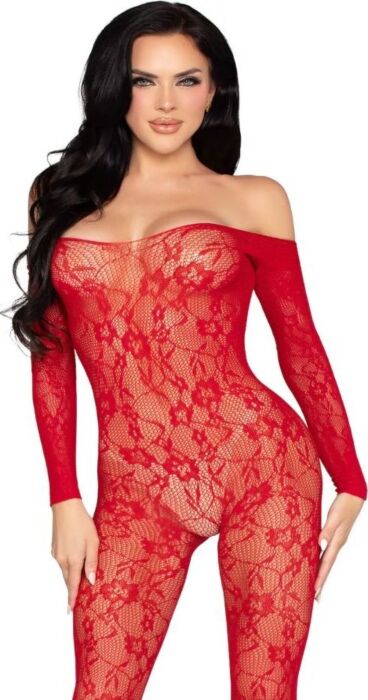 Bodystocking Leg Avenue 89366 com ajuste superelástico Bodystocking Leg Avenue 89366 com ajuste superelástico