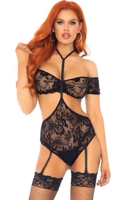 Conjunto Leg Avenue Top e Teddy