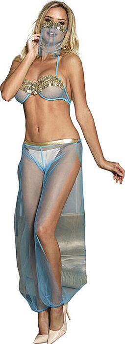Lingerie SUBBLIME Set India Azul S/M Elegância