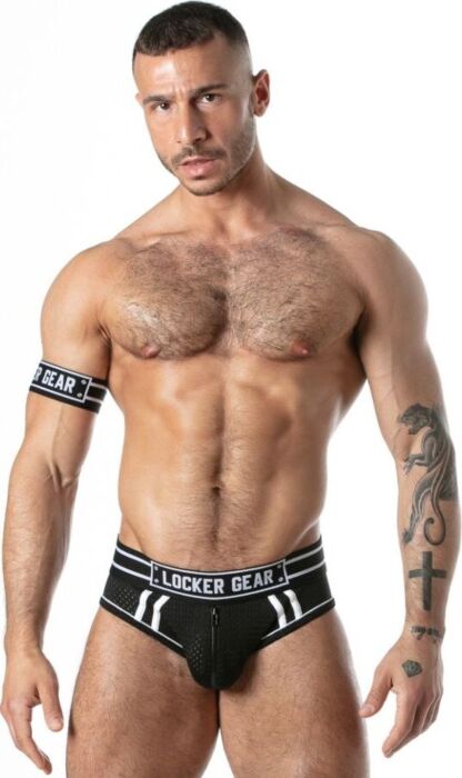 LOCKER GEAR SPORT MESH JOCK BRIEF preta XL